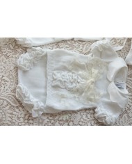 Cotton Ruffles Ceremony Set - Headband Covers (T-shirt + Coulotte) §263