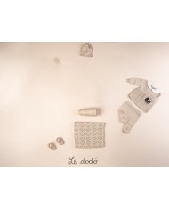 Set Cuori Traforati Cotone - Coprifasce Lungo Femminuccia §273