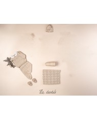Set Cuori Traforati Cotone - Coprifasce Maschietto §275