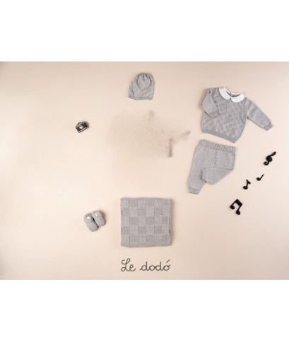 Set Quadrotti Cotone - Coprifasce Lungo (Maglia + Pantalone) §283
