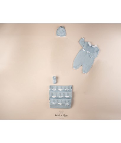 Set Fiocchetti Con Fettuccia Cotone - Tutina §291