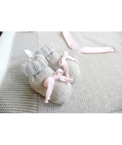 Wool Ribbon Set for Newborns - Baby Girl's Layette §318