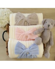 Cotton Bow Set - Band Covers (White-Light Blue) Boy §334