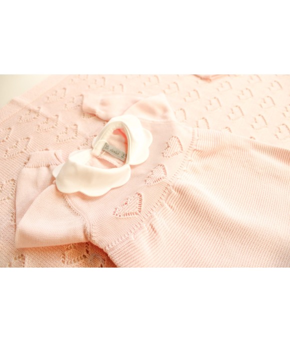 Set Cuori Traforati Cotone  - Coprifasce Femminuccia §339