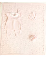 Cotton Openwork Hearts Set - Girl's Headband Cover §339