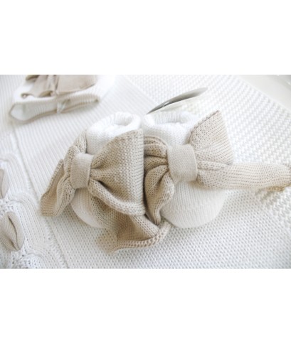 Set Fiocco Con Fettuccia Cotone - Tutina §349