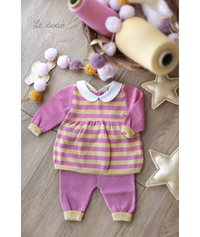 Serie Strisce Cotone - Completo 2 Pezzi (Maglietta + Pantalone) §383