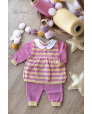 Serie Strisce Cotone - Completo 2 Pezzi (Maglietta + Pantalone) §383