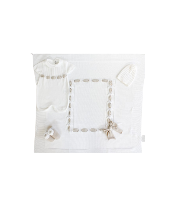 Set Nastro Fettuccia Con Fiocco Cotone - Pagliaccetto §350
