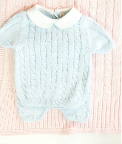 Short 2-piece outfit with cotton braids §407