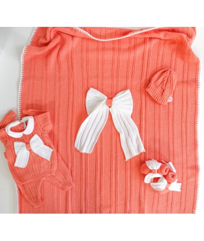 Cotton Ribbed Bow Set - Band Cover (Shirt + Trousers) §250