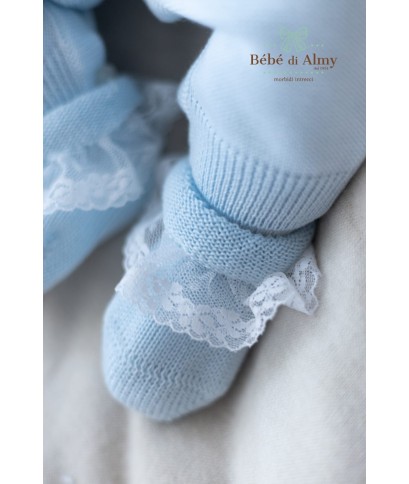 Ceremony Set With Cotton Lace (Boy) - Onesie §420