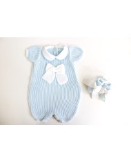Serie Maglia Inglese Cotone - Pagliaccetto Con Fiocco §432