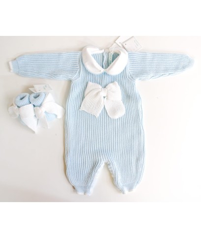 Serie Maglia Inglese Cotone - Tutina Con Fiocco §434