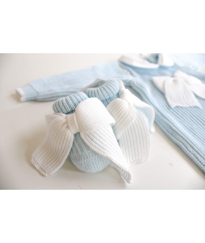 English Cotton Shirt Set - Onesie With Bow §435