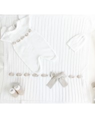 Set Nastro Con Fiocco Cotone - Tutina §445