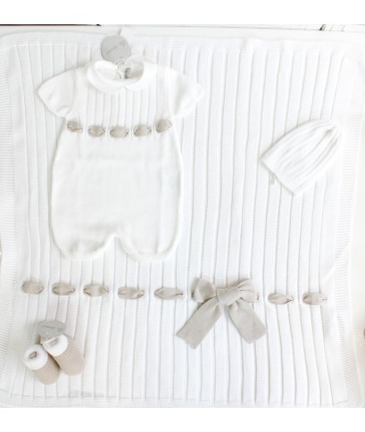 Cotton Ribbon Bow Set - Romper