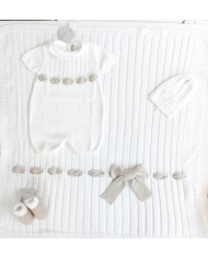 Set Nastro Con Fiocco Cotone - Tutina §445