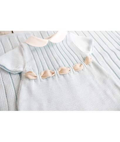 Set Nastro Fettuccia Con Fiocco Cotone - Pagliaccetto §447
