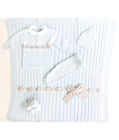 Set Nastro Fettuccia Con Fiocco Cotone - Coprifasce §448