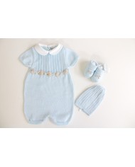 Cotton Ribbon Series - Romper With Shoes + Hat §451