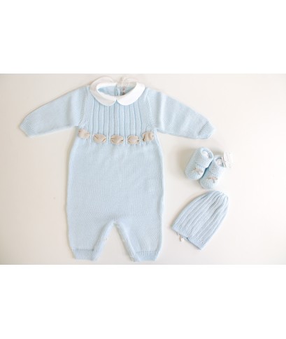 Cotton Ribbon Series - Onesie With Shoes + Hat §452