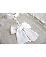 Set Fiocco Con Fettuccia Cotone - Tutina (Cappellino senza fiocco) §465