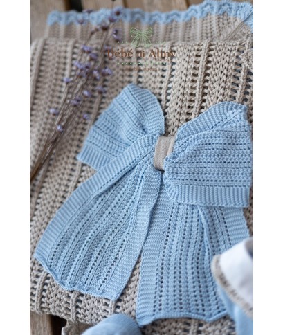 Antique Cotton Bow Set for Newborns - Romper §467