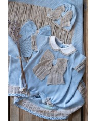 Antique Cotton Bow Set - Romper §467