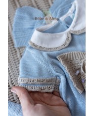 Antique Cotton Bow Set - Romper §467