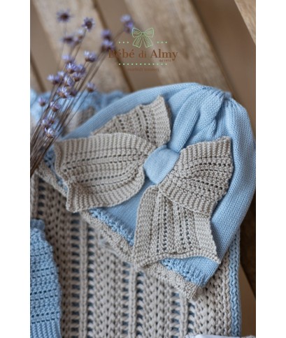 Antique Cotton Bow Set for Newborns - Romper §467