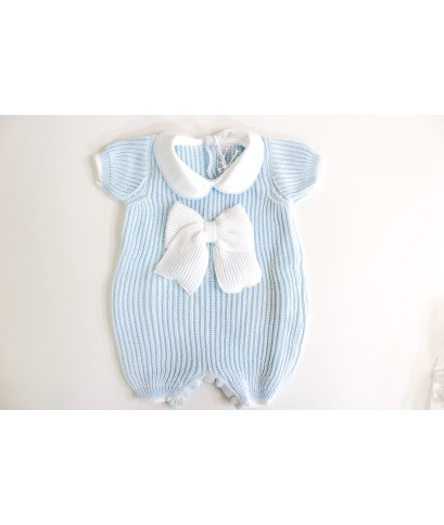 English Cotton Jersey Series - Romper With Bow §489