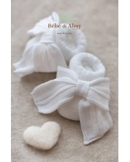 Set Wide Rib Cotton - Onesie With Bow §497