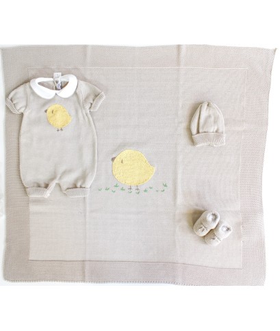 Chick Cotton Baby Set - Romper §513