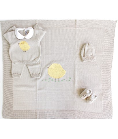 Chick Cotton Set for Newborns - Baby's Layette §514