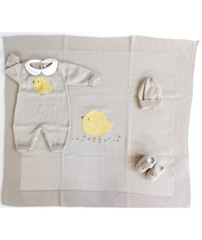 Chick Cotton Baby Set - Onesie §515