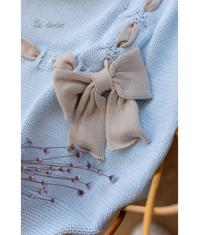 Baby Boy Cotton Ribbon Bow Set - Onesie §564