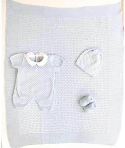 Set Nuvola Cotone Per Neonato - Coprifasce Corto §585