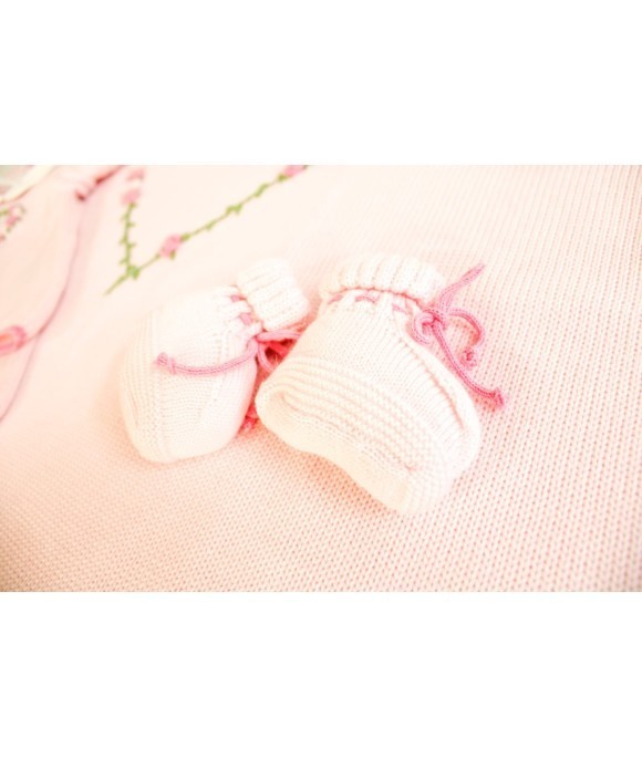 Wool Heart Roses Set - Baby Girl Headband Cover §603