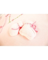 Wool Heart Roses Set - Baby Girl Headband Cover §603