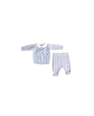 Serie Costone Largo Lana - Completo 2 Pezzi Maglia + Pantalone §606