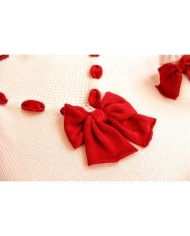Wool Ribbon Heart Set - Baby Girl Headband Cover §607