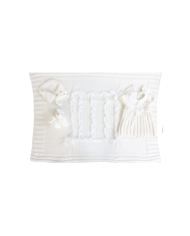 Set Pizzo Con Fiocchetto Lana - Vestina §608