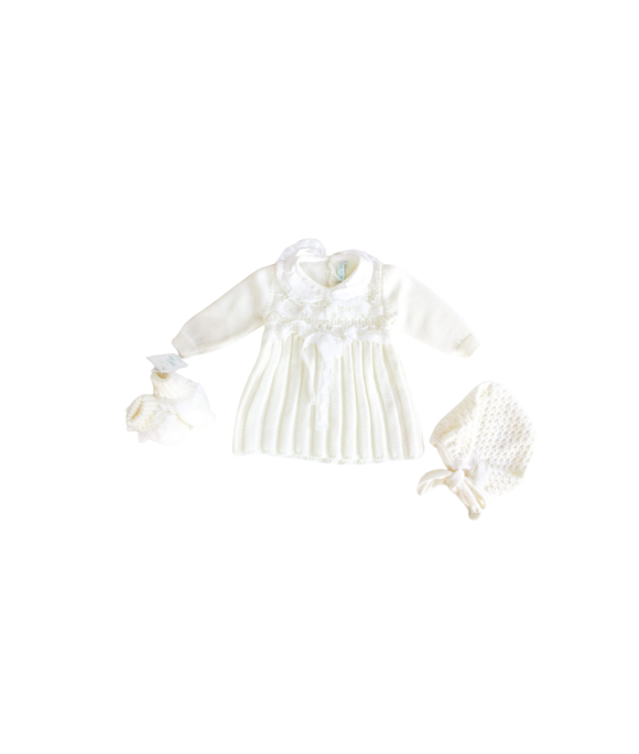 Serie Pizzo Con Fiocchetto Lana – Vestina §609