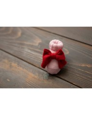 Set Rouches & Heart Inlaid Wool - Girl 2 Pcs§614