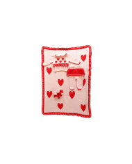 Set Rouches & Inlaid Heart Wool - Onesie §613
