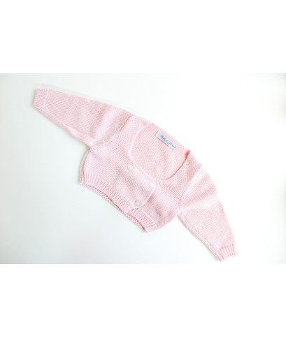 Wool Buttoned Wrap - Pink §619