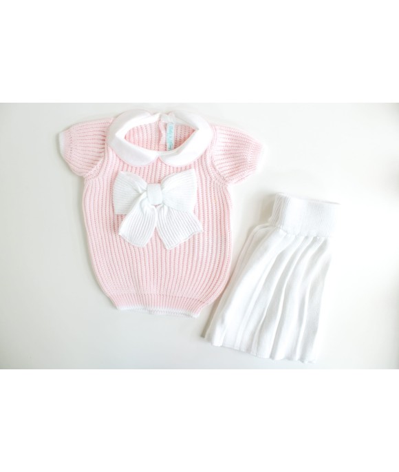 English Cotton Jersey Series - 2 Pcs Set (Jersey + Pleated Skirt) §621
