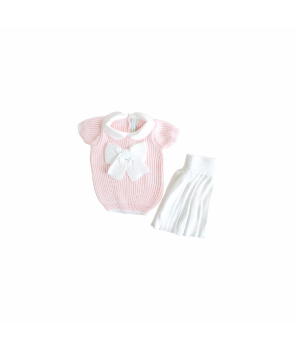 Serie Maglia Inglese Cotone - Completo 2 Pezzi (Maglia + Gonna Plissettata) §621
