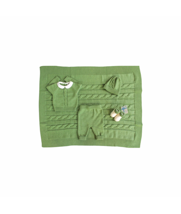 Wool Braids Set - Baby Boy 2 Pcs Headband Cover §625